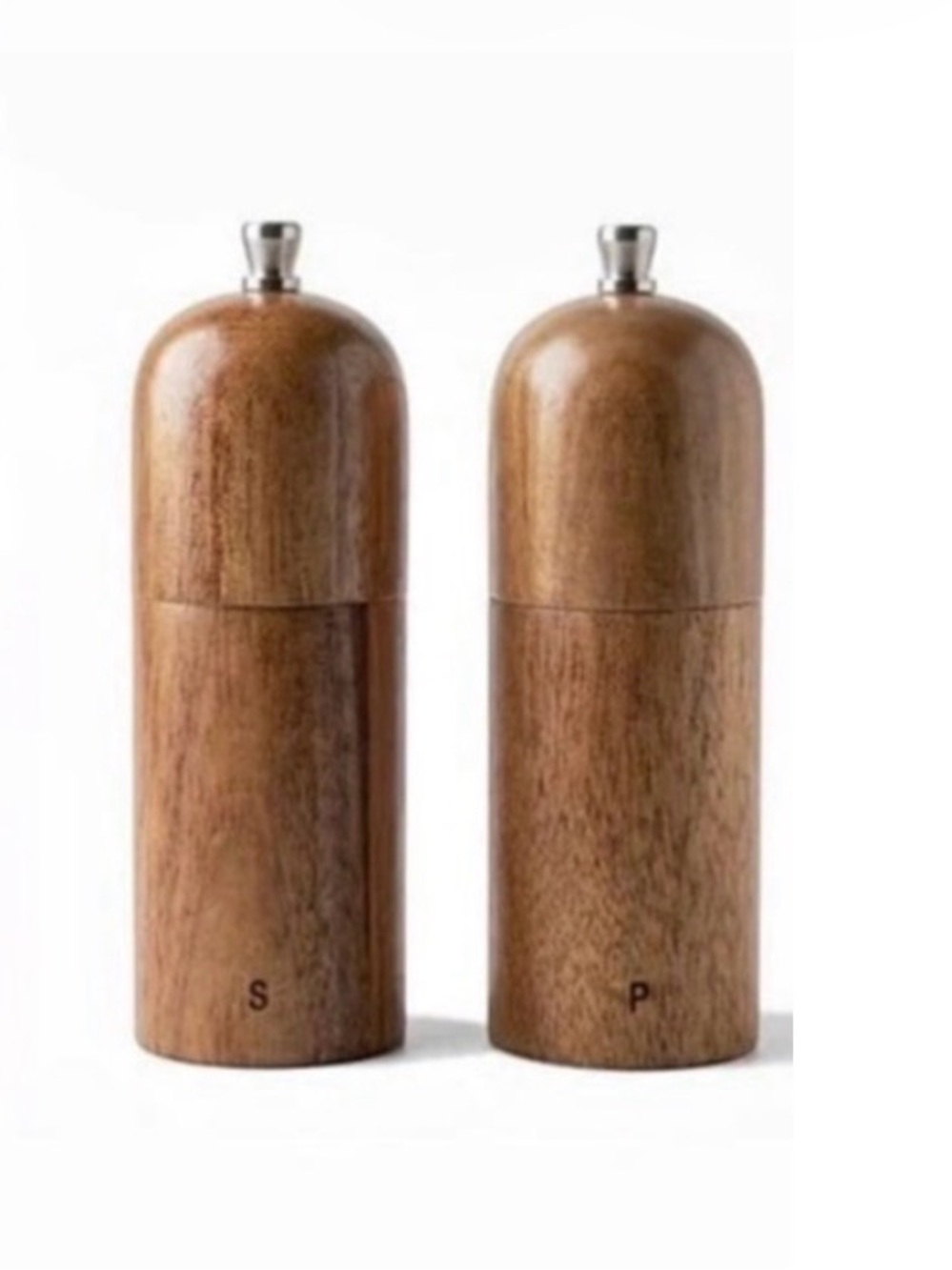 New in box Short Stories Salt & Pepper Grinder Set, Brown